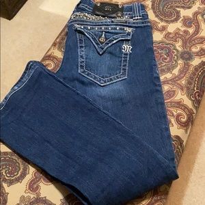 Miss me Boot Cut Jeans with angel wings